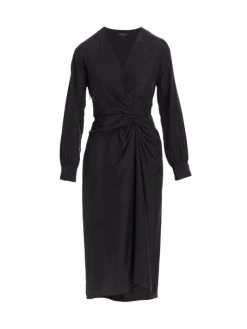 Rag & Bone Amber Silk Twist Midi Dress