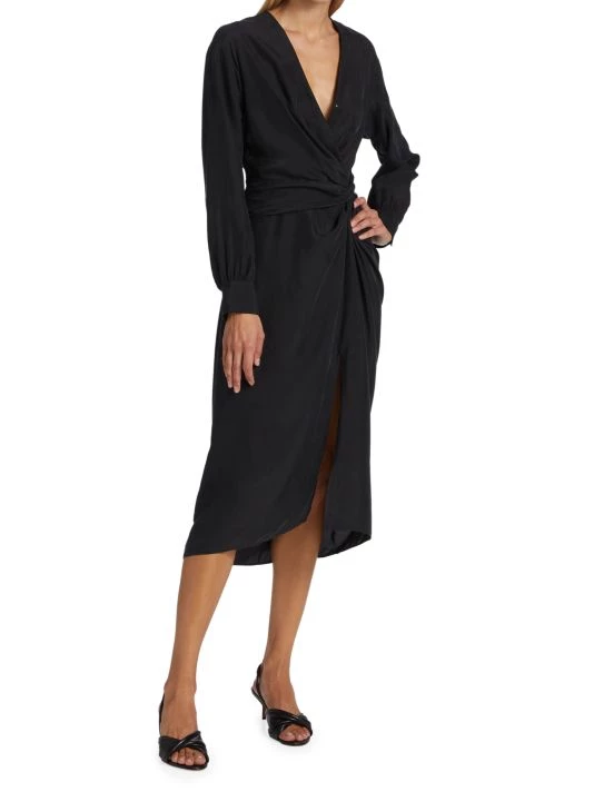 Rag & Bone Amber Silk Twist Midi Dress 2 Rag & Bone Amber Silk Twist Midi Dress - Image 2