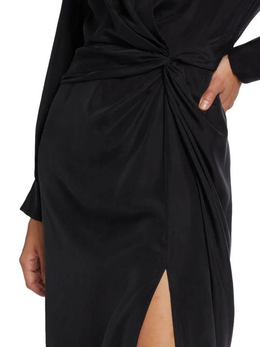 Rag & Bone Amber Silk Twist Midi Dress 6 Rag & Bone Amber Silk Twist Midi Dress - Image 6