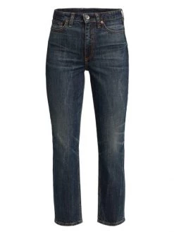 Rag & Bone Nina High-Rise Stretch Cigarette-Leg Ankle Jeans