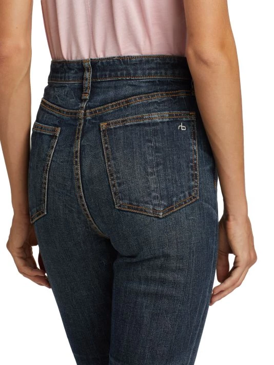 Rag & Bone Nina High-Rise Stretch Cigarette-Leg Ankle Jeans 6 Rag & Bone Nina High-Rise Stretch Cigarette-Leg Ankle Jeans - Image 6