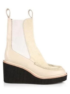 Rag & Bone Sloane Suede & Leather Chelsea Boots Beige