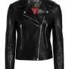 Rag & Bone Mack Leather Moto Jacket Black