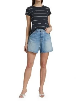 Rag & Bone Maya High-Rise 6-Inch A-Line Denim Shorts -Rag & bone Sales Shop unnamed file 2166