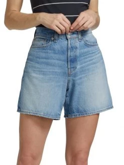 Rag & Bone Maya High-Rise 6-Inch A-Line Denim Shorts -Rag & bone Sales Shop unnamed file 2167
