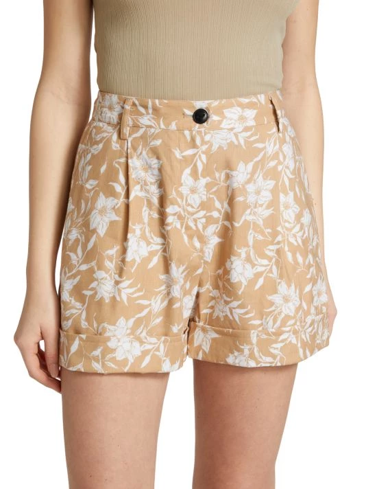 Rag & Bone Ivy Printed Floral Linen Shorts 3 Rag & Bone Ivy Printed Floral Linen Shorts - Image 3