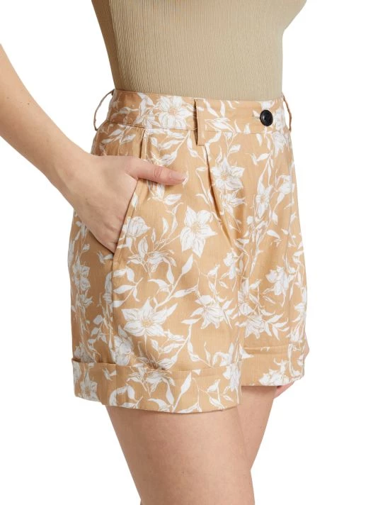 Rag & Bone Ivy Printed Floral Linen Shorts 4 Rag & Bone Ivy Printed Floral Linen Shorts - Image 4