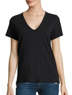 Rag & Bone V-Neck Cotton Tee Black 16 Rag & Bone V-Neck Cotton Tee Black -Rag & bone Sales Shop unnamed file 226