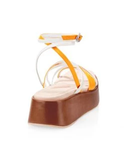 Rag & Bone Logan Strappy Leather Flatform Sandals Saffron -Rag & bone Sales Shop unnamed file 2283