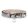 Rag & Bone Baby Boyfriend Snake-Embossed Leather Dog Collar Russet