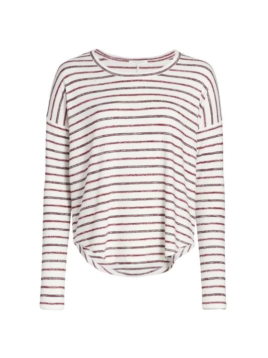 Rag & Bone Striped Long Sleeve Top Navy White 4 Rag & Bone Striped Long Sleeve Top Navy White - Image 4