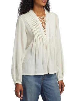Rag & Bone Sachi Lace-Up Top -Rag & bone Sales Shop unnamed file 2343