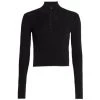 Rag & Bone Esme Ribbed Snap Pullover Black