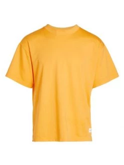 Rag & Bone Loopback Boxy T-Shirt For Men Saffron -Rag & bone Sales Shop unnamed file 2442