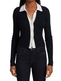 Rag & Bone Navaya Ribbed Polo Cardigan 9 Rag & Bone Navaya Ribbed Polo Cardigan -Rag & bone Sales Shop unnamed file 2448