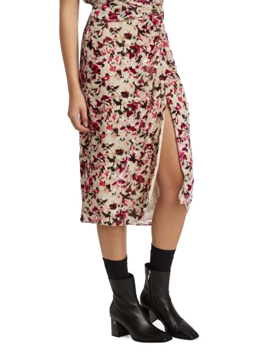 Rag & Bone Amber Burnout Midi Skirt 4 Rag & Bone Amber Burnout Midi Skirt - Image 4