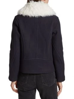 Rag & Bone Alfie Faux Shearling Collar Peacoat -Rag & bone Sales Shop unnamed file 249
