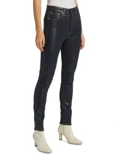 Rag & Bone Nina High-Rise Coated Stretch Skinny Jeans -Rag & bone Sales Shop unnamed file 2494