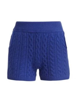 Rag & Bone Pierce Cashmere Cable-Knit Shorts