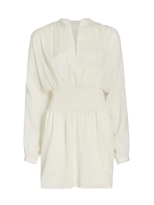 Rag & Bone Calista Chiffon Minidress Deep Yellow 1 Rag & Bone Calista Chiffon Minidress Deep Yellow