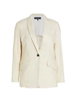 Rag & Bone Margot Linen-Blend Blazer