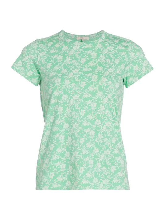 Rag & Bone Julie Floral Organic Cotton Tee White Multi 4 Rag & Bone Julie Floral Organic Cotton Tee White Multi - Image 4