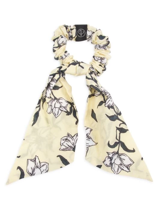 Rag & Bone Addison Tail Scrunchie Red Floral 3 Rag & Bone Addison Tail Scrunchie Red Floral - Image 3