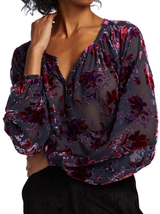 Rag & Bone Yuni Burnout Blouse 6 Rag & Bone Yuni Burnout Blouse - Image 6