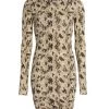 Rag & Bone Poppy Draped Snakeskin Print Minidress