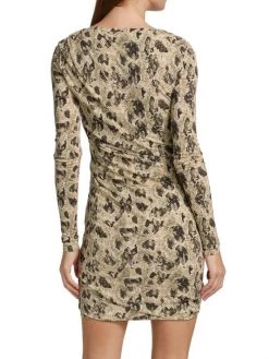 Rag & Bone Poppy Draped Snakeskin Print Minidress -Rag & bone Sales Shop unnamed file 2578