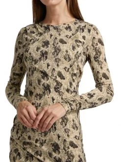 Rag & Bone Poppy Draped Snakeskin Print Minidress -Rag & bone Sales Shop unnamed file 2579