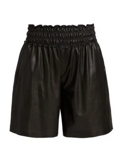 Rag & Bone Callie Leather Shorts