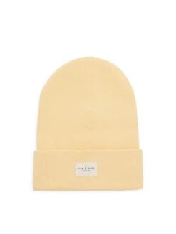 Rag & Bone Addison Logo Beanie Saffron