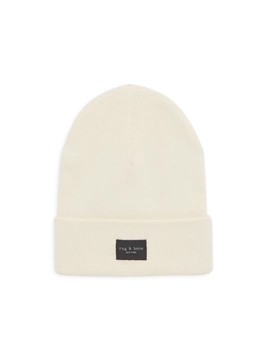 Rag & Bone Addison Logo Beanie Saffron 5 Rag & Bone Addison Logo Beanie Saffron - Image 5