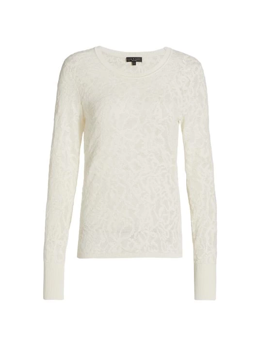 Rag & Bone Perry Long Sleeve Lace T-Shirt Ivory 1 Rag & Bone Perry Long Sleeve Lace T-Shirt Ivory