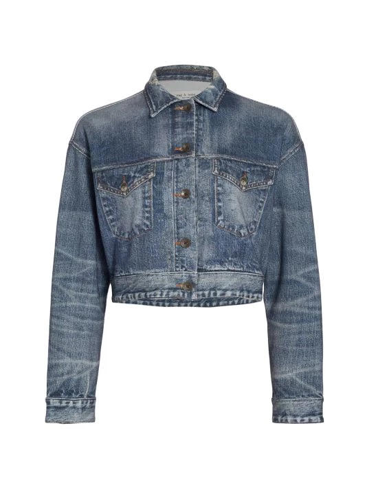 Rag & Bone Miramar Cropped Denim Jacket 1 Rag & Bone Miramar Cropped Denim Jacket