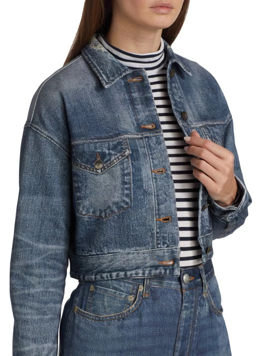Rag & Bone Miramar Cropped Denim Jacket 6 Rag & Bone Miramar Cropped Denim Jacket - Image 6