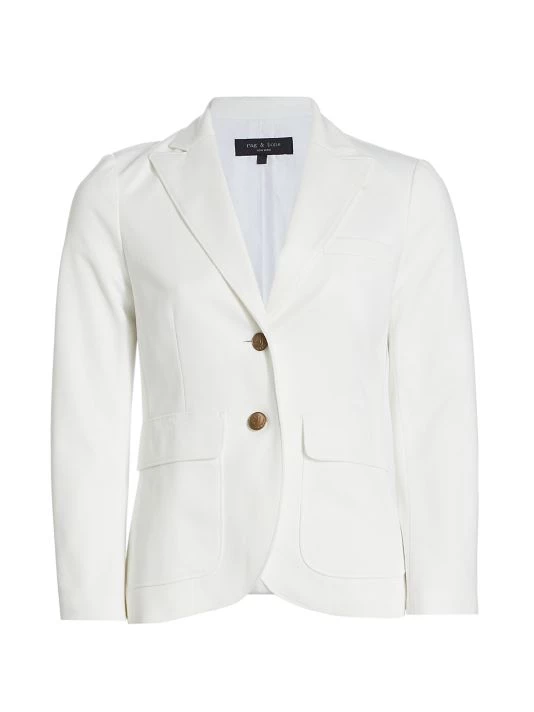 Rag & Bone Nancy Fitted Cotton-Blend Blazer 1 Rag & Bone Nancy Fitted Cotton-Blend Blazer