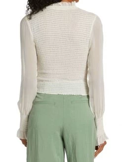 Rag & Bone Kayden Sheer Smocked Blouse -Rag & bone Sales Shop unnamed file 2656