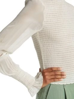 Rag & Bone Kayden Sheer Smocked Blouse -Rag & bone Sales Shop unnamed file 2657