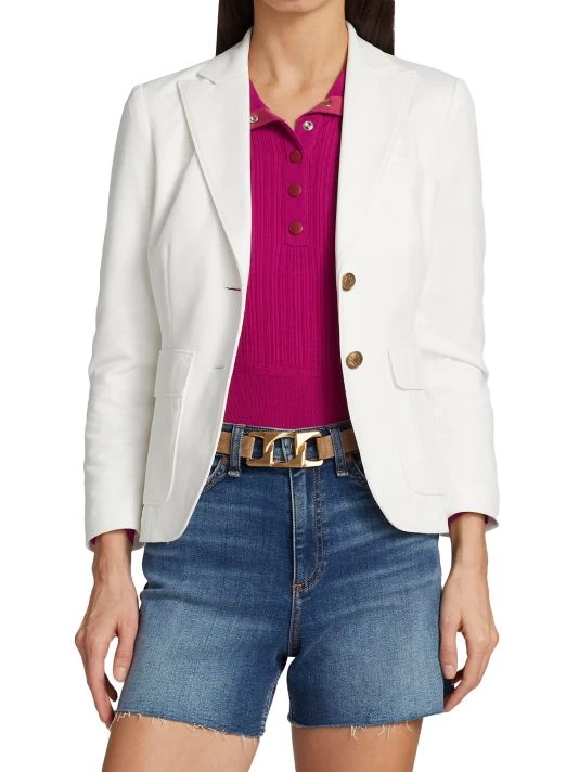 Rag & Bone Nancy Fitted Cotton-Blend Blazer 3 Rag & Bone Nancy Fitted Cotton-Blend Blazer - Image 3