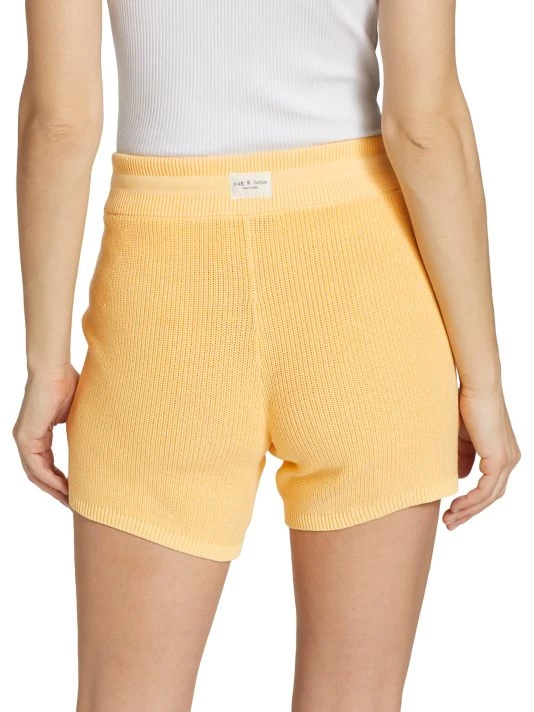 Rag & Bone Demi Ribbed Cotton Shorts 5 Rag & Bone Demi Ribbed Cotton Shorts - Image 5