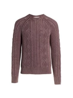 Rag & Bone Aran Knit Dexter Sweater For Men Dark Cran -Rag & bone Sales Shop unnamed file 2696