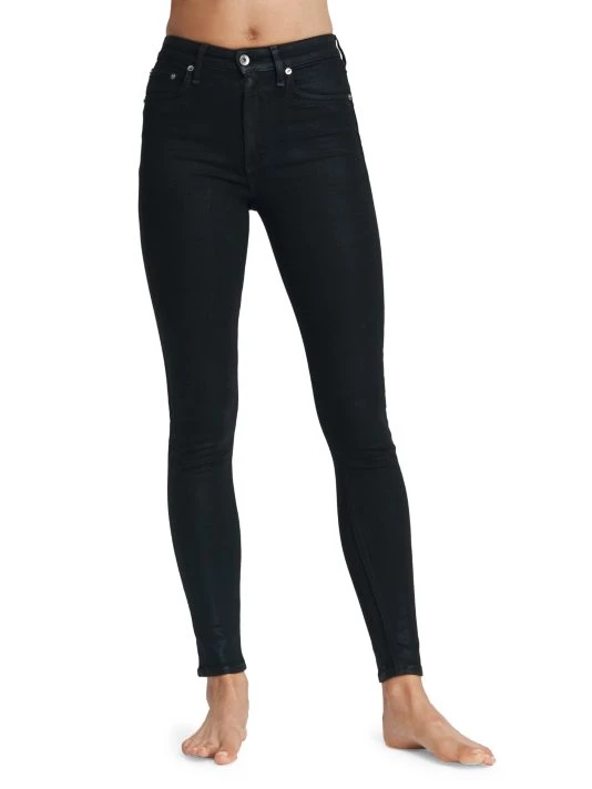Rag & Bone Nina High-Rise Coated Skinny Jeans 1 Rag & Bone Nina High-Rise Coated Skinny Jeans