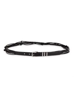 Rag & Bone Knotted Jet Leather Belt Antique White -Rag & bone Sales Shop unnamed file 290
