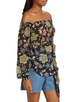 Rag & Bone Sierra Floral Off-The-Shoulder Top -Rag & bone Sales Shop unnamed file 320