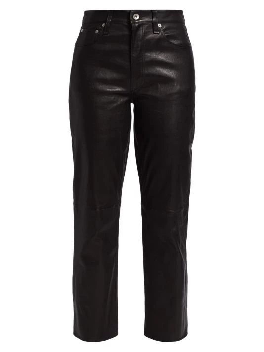 Rag & Bone Leather Slim Fit Pants 1 Rag & Bone Leather Slim Fit Pants