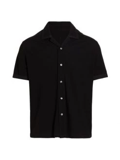 Rag & Bone Avery Knit Shirt For Men Black -Rag & bone Sales Shop unnamed file 369