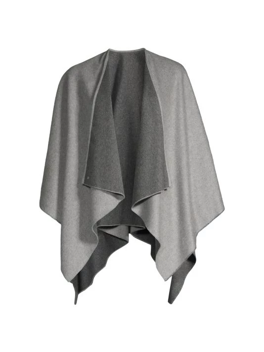 Rag & Bone Reversible Crown Cashmere Poncho Wine 8 Rag & Bone Reversible Crown Cashmere Poncho Wine - Image 8