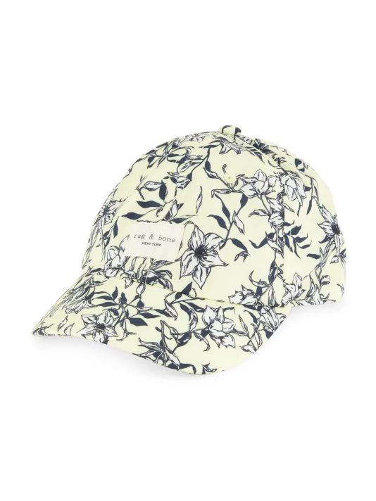 Rag & Bone Addison Floral Print Baseball Cap Brown Floral 4 Rag & Bone Addison Floral Print Baseball Cap Brown Floral - Image 4